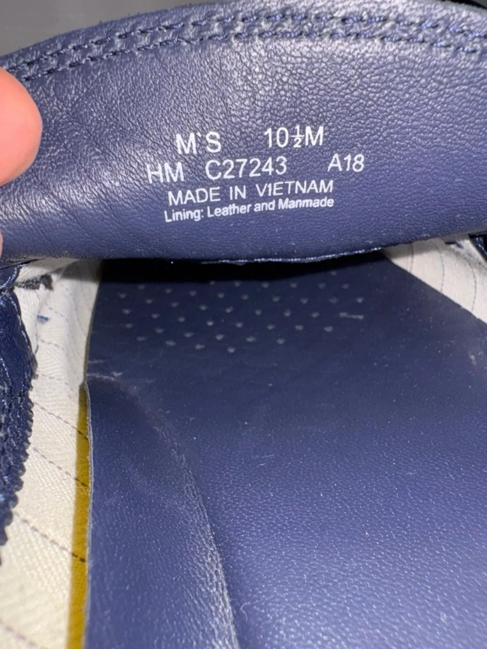Cole Haan Pinch Lobster Penny Loafers Navy Leather Sneaker 10.5